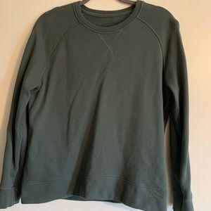 Womens Olive green crewneck